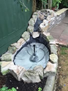 Water feature after